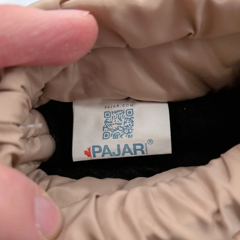 Pajar Galaxy Sand Beige Waterproof Puffer Snow Boots Women's 8 EUR 39 Insulated